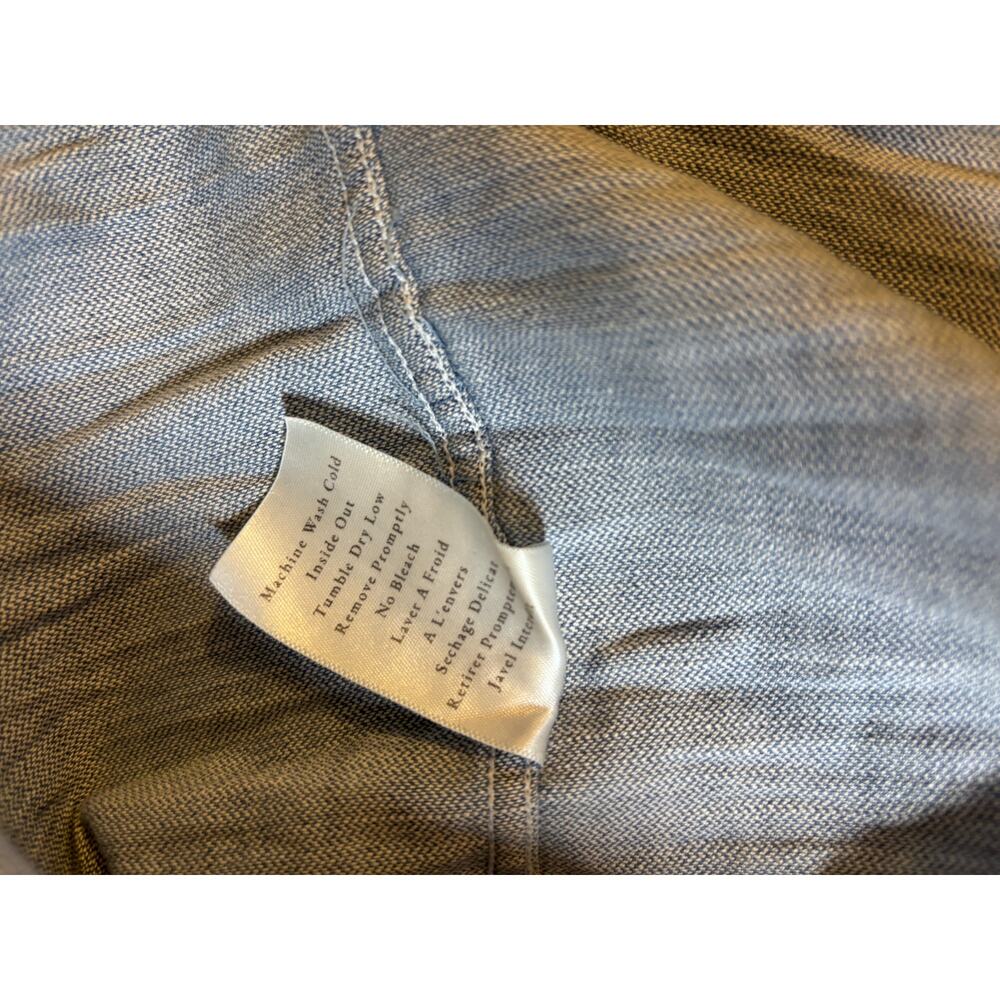 Frank & Eileen Blue Chambray Shirt Dress Medium - Picture 13 of 14